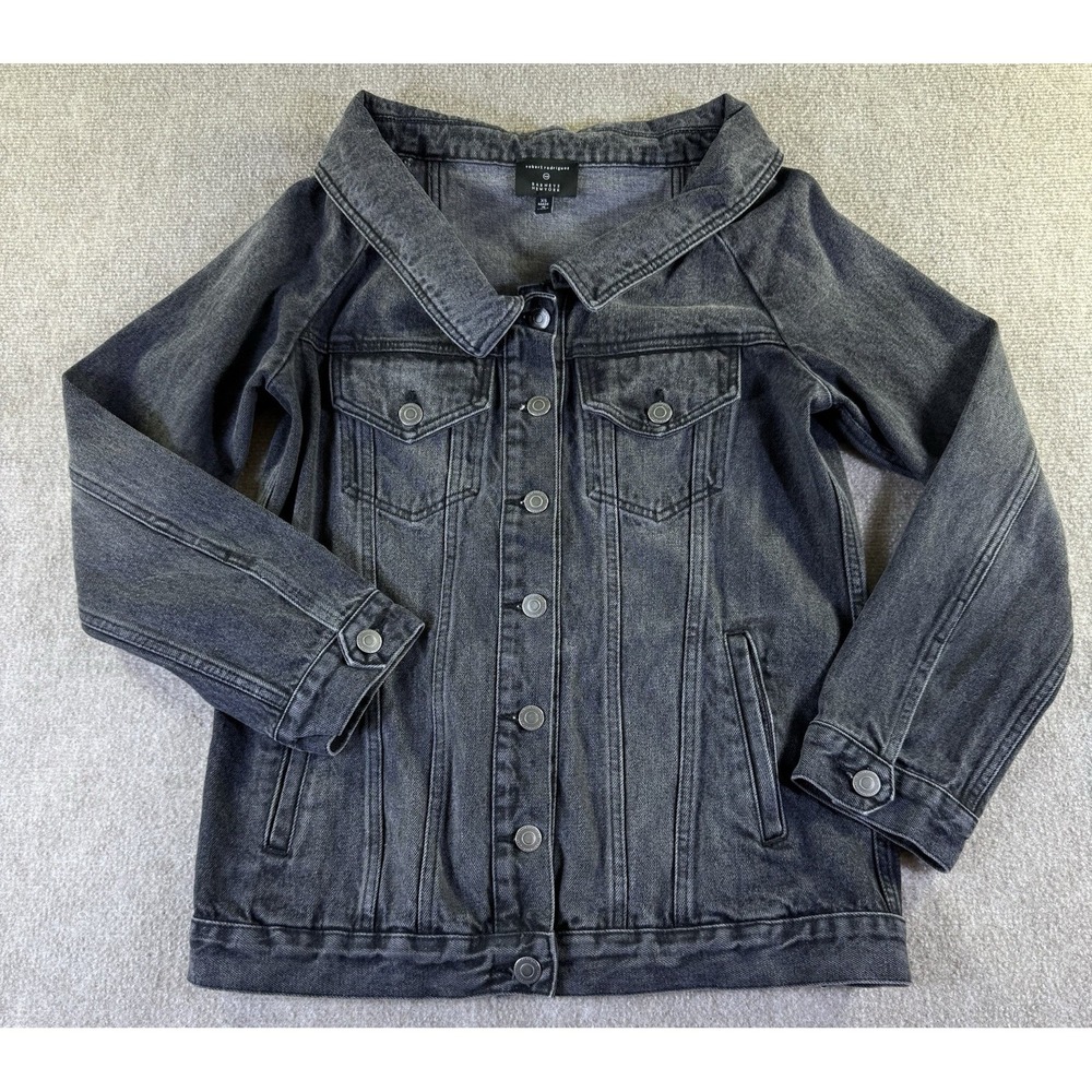 Robert Rodriguez XO Barneys New York Off Shoulder Faded Denim Jacket Capsule
